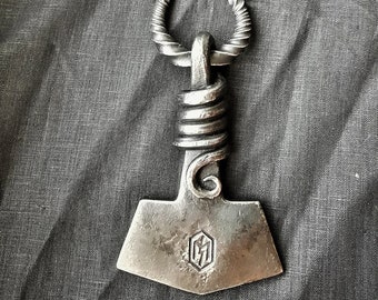 Hand forged Mega Mjolnir 2 1/2 Thor's Hammer Viking Scandinavian Necklace