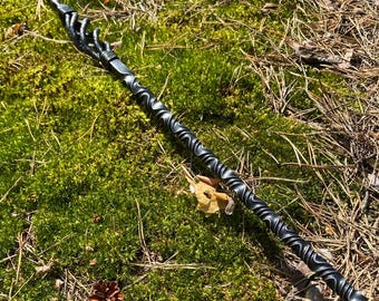 Handmade Wizard Wand  31.5"  Handmade Völva Asatru Witch Staff Gift  Shaman  Altar Pagan Halloween