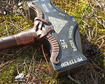 Kratos Hammer Gods of War Hammer Ragnarok Thor's Mjolnir Cosplay Fathers Day
