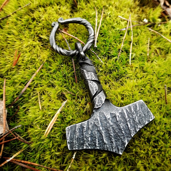 Hand Forged Mjolnir 7 Viking Thor's Hammer Norse Nordic Odin Thor Asatru Gift