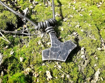 Hand Forged Viking Mjolnir Thor's Hammer 3 Norse Nordic Odin Thor Asatru Gift