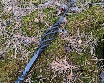 Long Shaman Staff Völva Staff Handmade Staff of the Vǫlur Völva Wand Asatru Witch Staff Gift Magic Wands Viking Norse