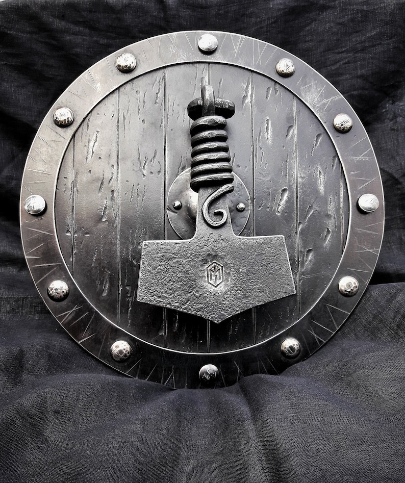 Viking Mjolnir the Door Knocker Black Thor's Hammer Norse Etsy