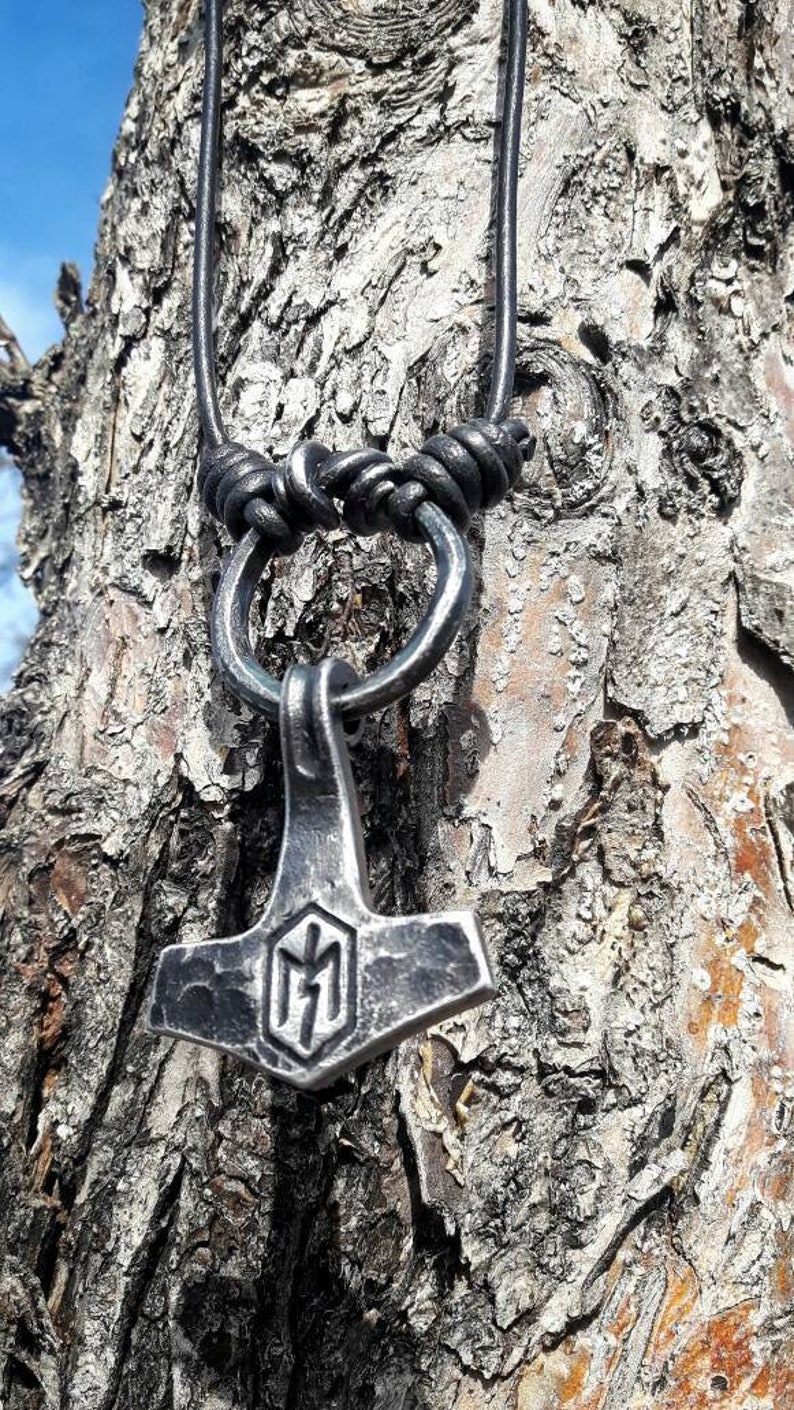 Marteau de Thor Viking Mjolnir 2 1/2 Cadeau scandinave pour la fête des pères Cadeau Asatru Cadeaux personnalisés pour papa image 1