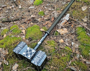 Sledgehammer Viking &quot;Hammer X Gungnir&quot; Crossfit Viking Mjolnir Norse War Hammer Nordic Odin Gift Battle Ready Personalized hammer