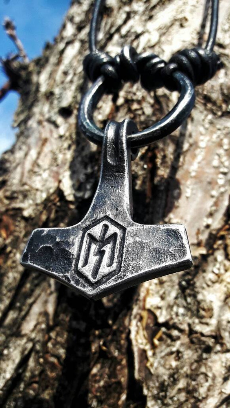 Marteau de Thor Viking Mjolnir 2 1/2 Cadeau scandinave pour la fête des pères Cadeau Asatru Cadeaux personnalisés pour papa image 2