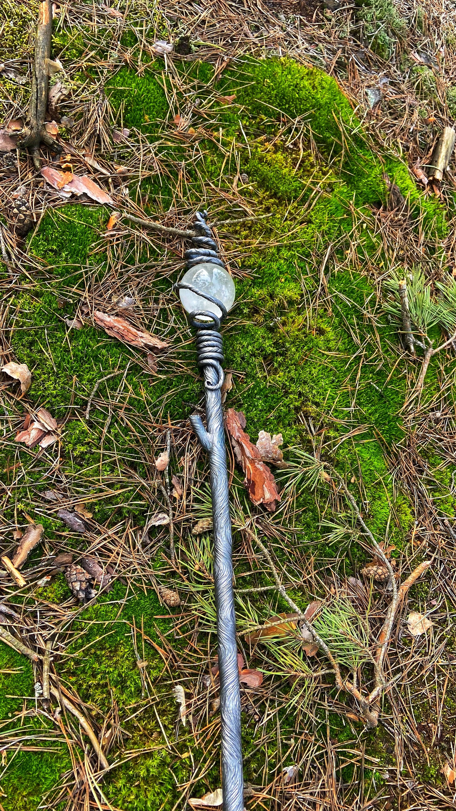 Seidr Druid Staff Walking Wizard Volva Witch Staff Seidr Shaman Viking Hand ...