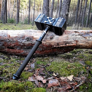 Viking Hammer X2 Sledgehammer CrossFit Mjolnir Norse War Hammer Nordic Odin Thor Dwarven hammerBattle Ready Personalized hammer