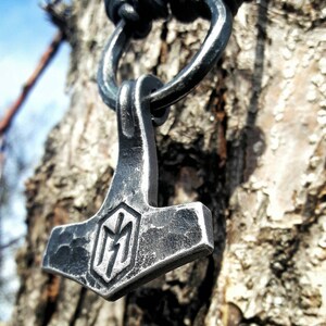 Marteau de Thor Viking Mjolnir 2 1/2 Cadeau scandinave pour la fête des pères Cadeau Asatru Cadeaux personnalisés pour papa image 3