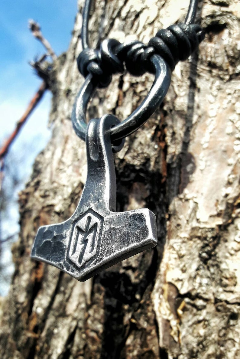 Marteau de Thor Viking Mjolnir 2 1/2 Cadeau scandinave pour la fête des pères Cadeau Asatru Cadeaux personnalisés pour papa image 3