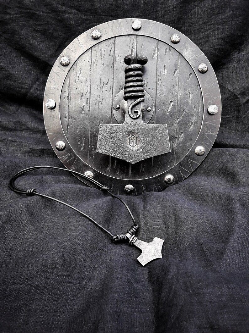 Viking Mjolnir the Door Knocker Black Thor's Hammer Norse Etsy