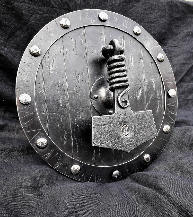 Viking Mjolnir the Door Knocker Black Thor's Hammer Norse Etsy