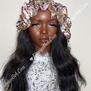 Reversible Satin Bonnet | Protects Natural Hair & Maintains Style | High-Quality Silky Satin Sleep Cap