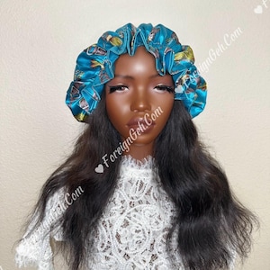 Reversible Satin Bonnet | Protects Natural Hair & Maintains Style | High-Quality Silky Satin Sleep Cap
