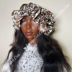 Reversible Satin Bonnet | Protects Natural Hair & Maintains Style | High-Quality Silky Satin Sleep Cap