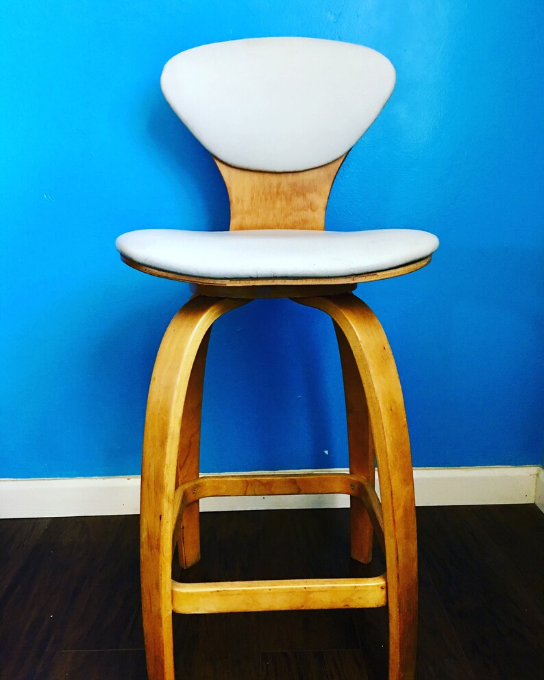 Mid Century Modern Plycraft Chair Stool Norman Cherner Goldman Levinger