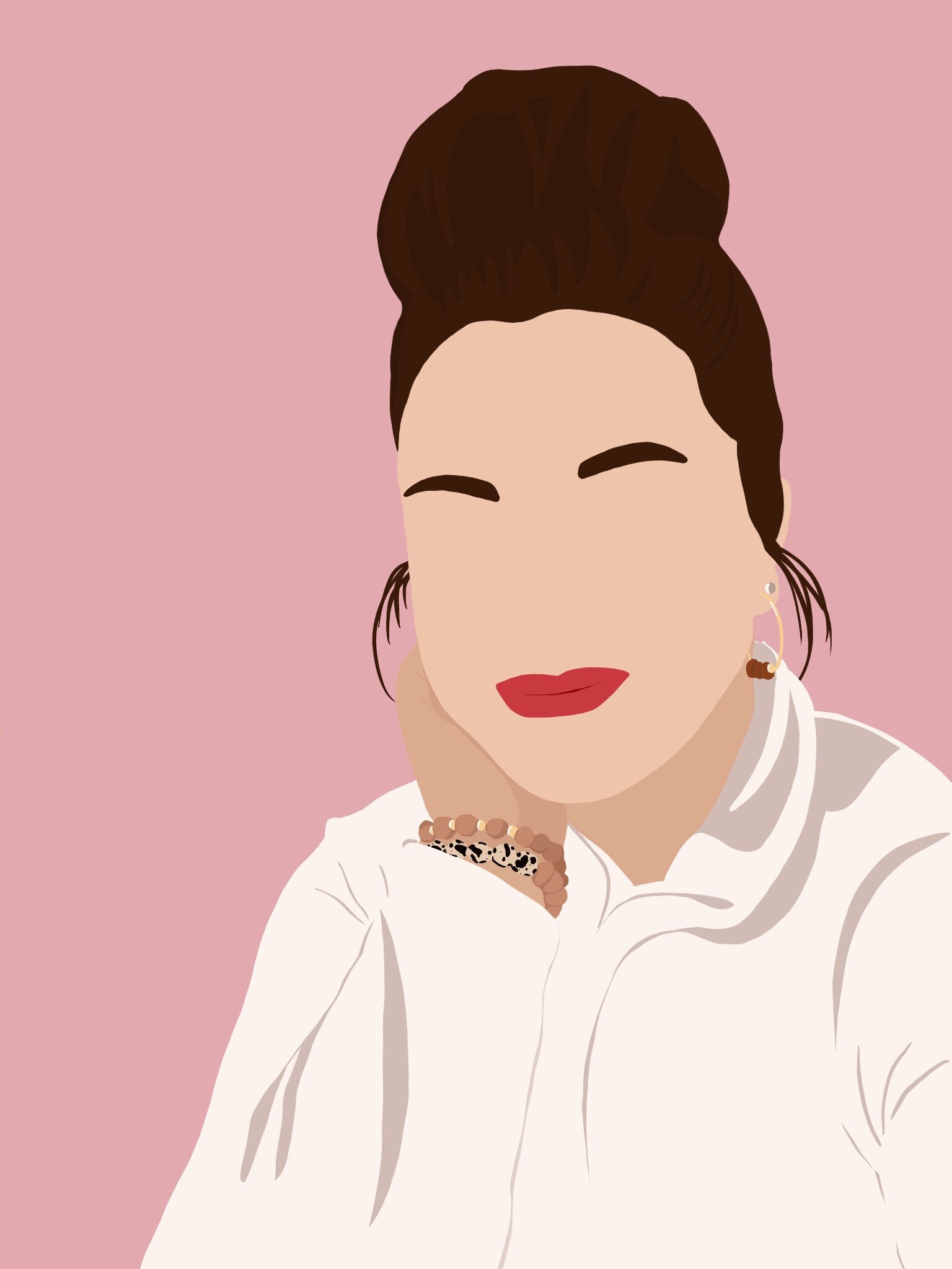 faceless portraits drawing digital