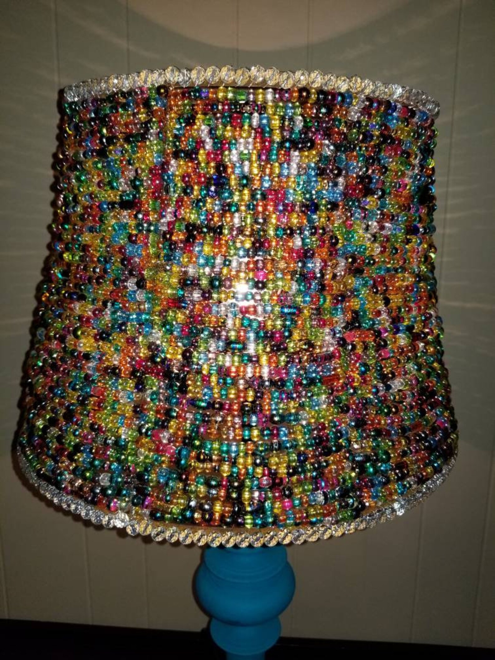 Beaded Lampshade Etsy