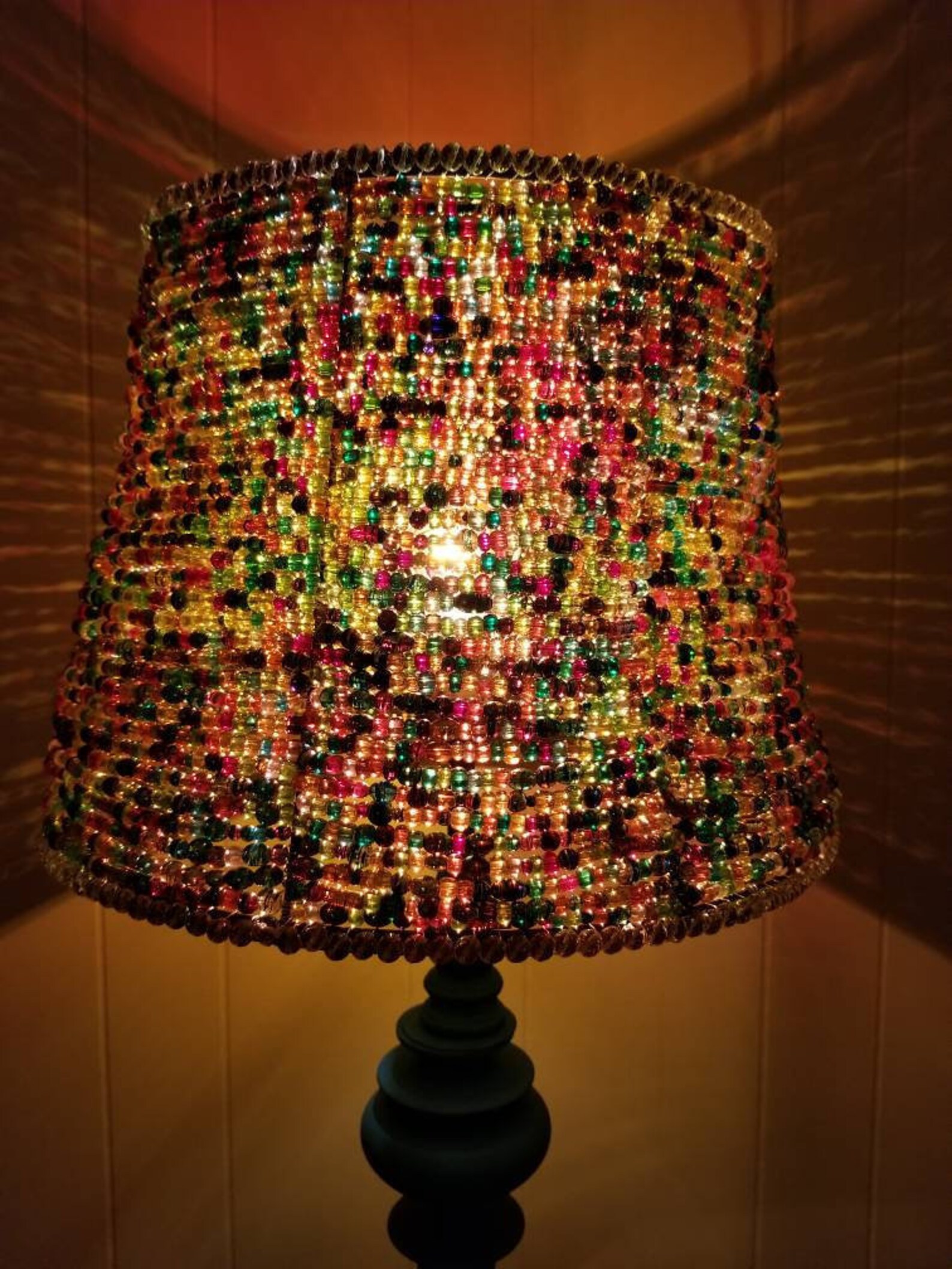 Beaded Lampshade Etsy