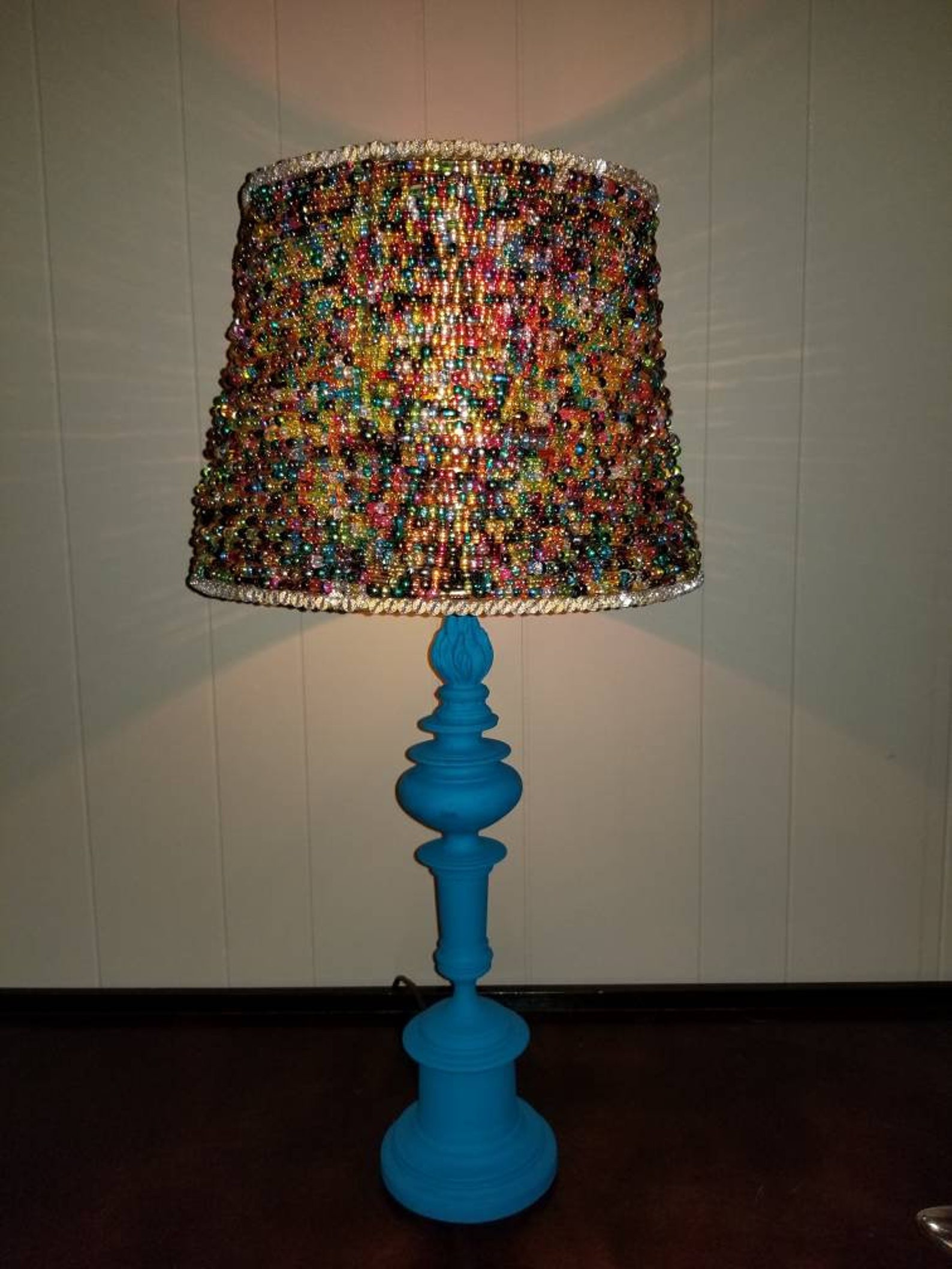 Beaded Lampshade Etsy