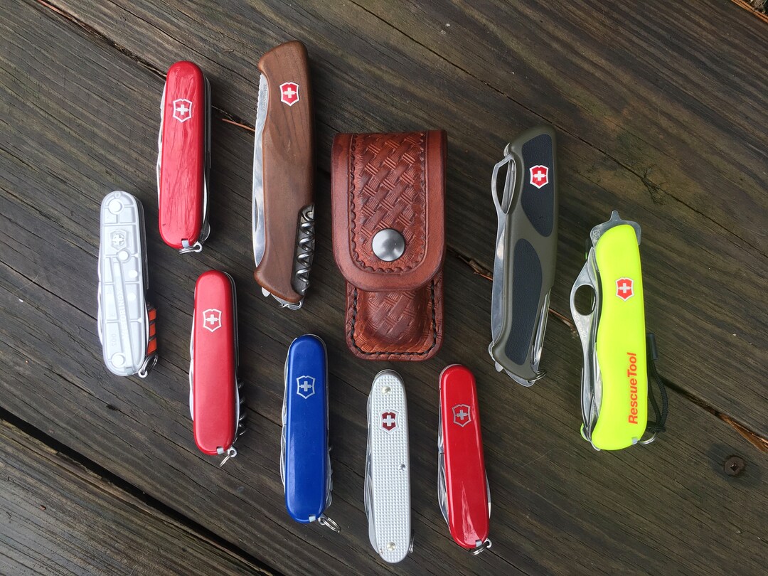 American Made Swiss Army Knife Leather Sheath Etsy