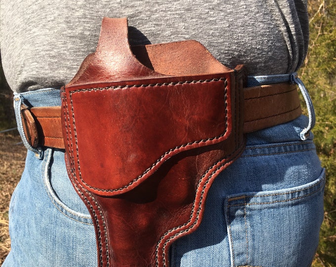 Custom Handmade Leather Revolver Holster, EDC, American Made