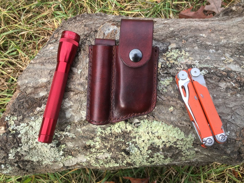 Custom Sheath for Leatherman Multi Tool and Flashlight EDC Etsy