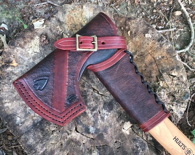 Handmade Axe Sheath and Guard Combo  ("Walter Special", Hults Bruks, Aneby, Granfors Bruks, and more) EDC, American Made