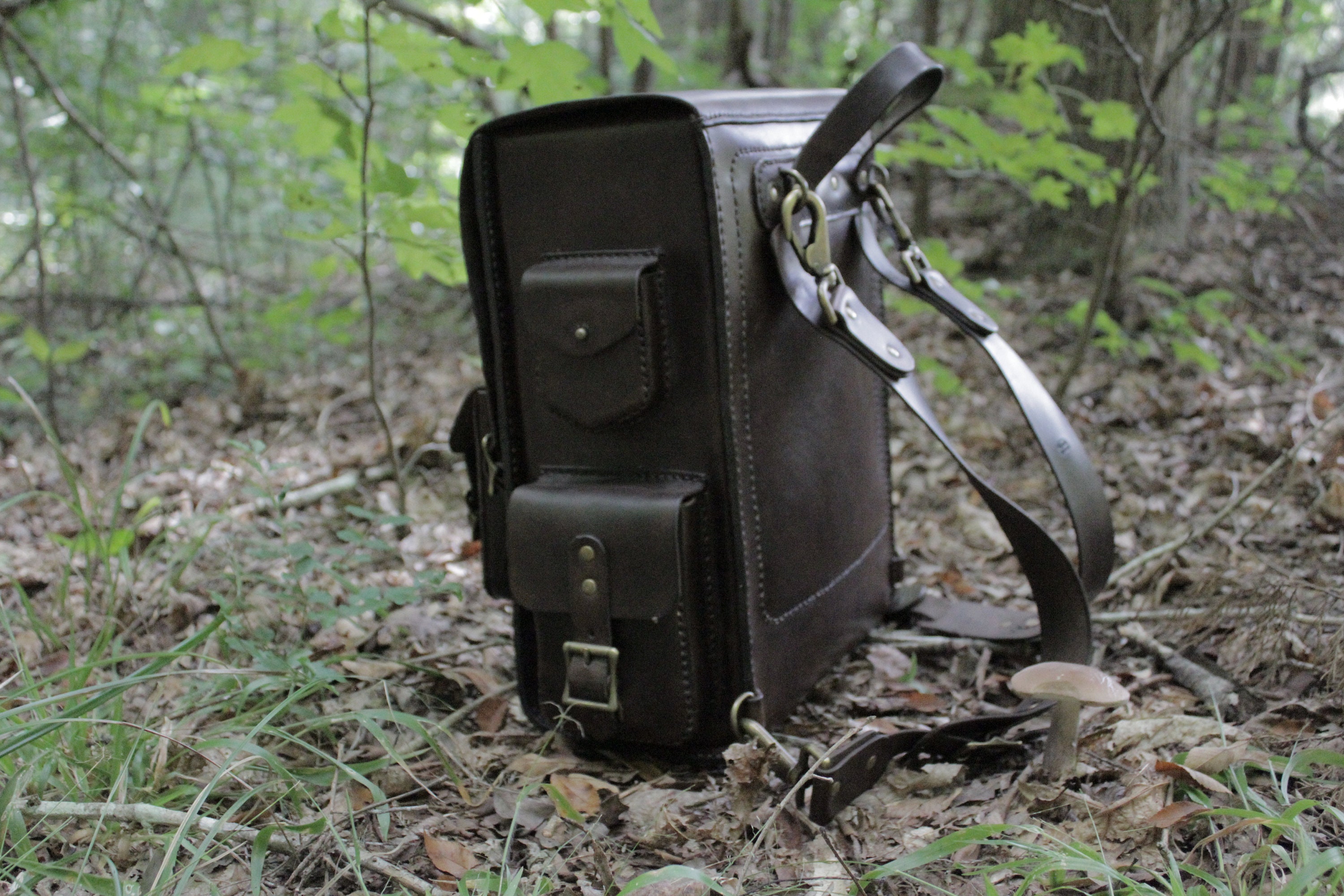 American Made Leather Backpack Etsy