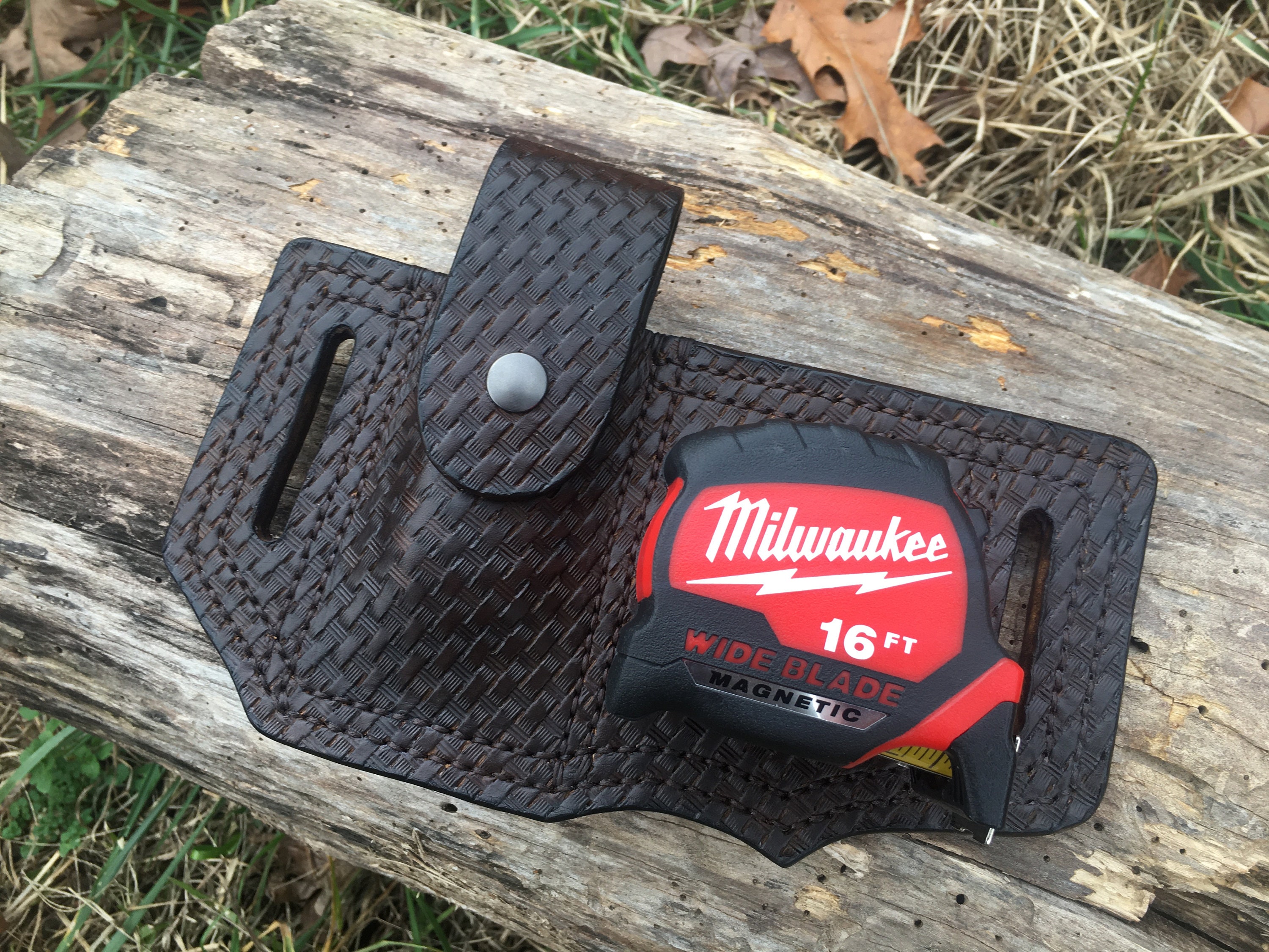 Hand-Stitched Leather Tape Measure