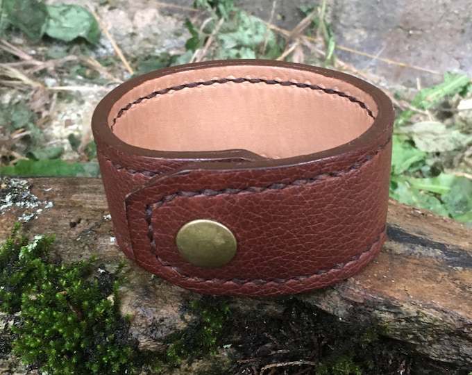 Buffalo Leather Bracelet, American Made