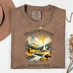 Yellowstone National Park T-Shirt, Comfort Colors Shirt, Hiking Lover Gift, Nature Lover