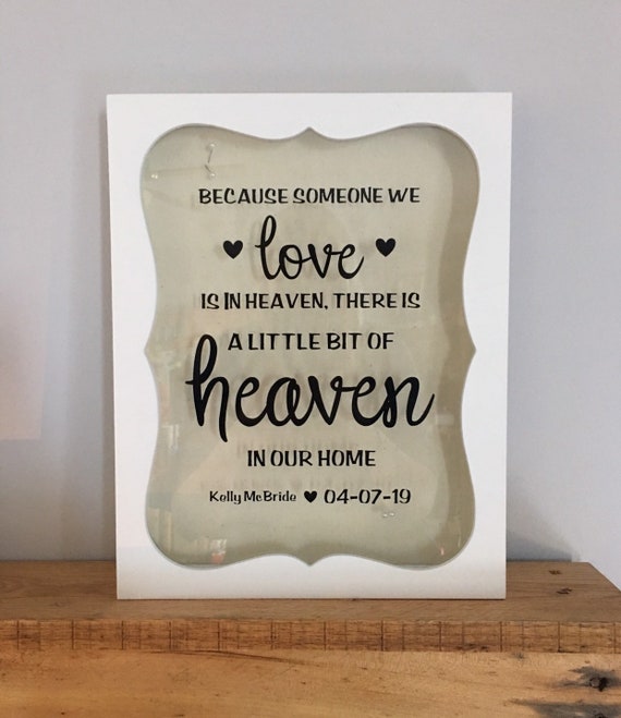 Personalized Memory Shadow Box Memorial Shadow Box Memory Shadow Box In Memory Of Keepsake Loved One In Heaven Remembrance - 