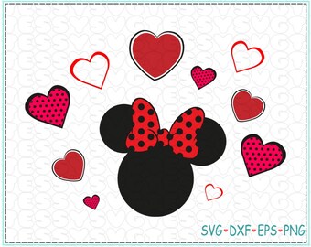 Download Minnie valentine svg | Etsy