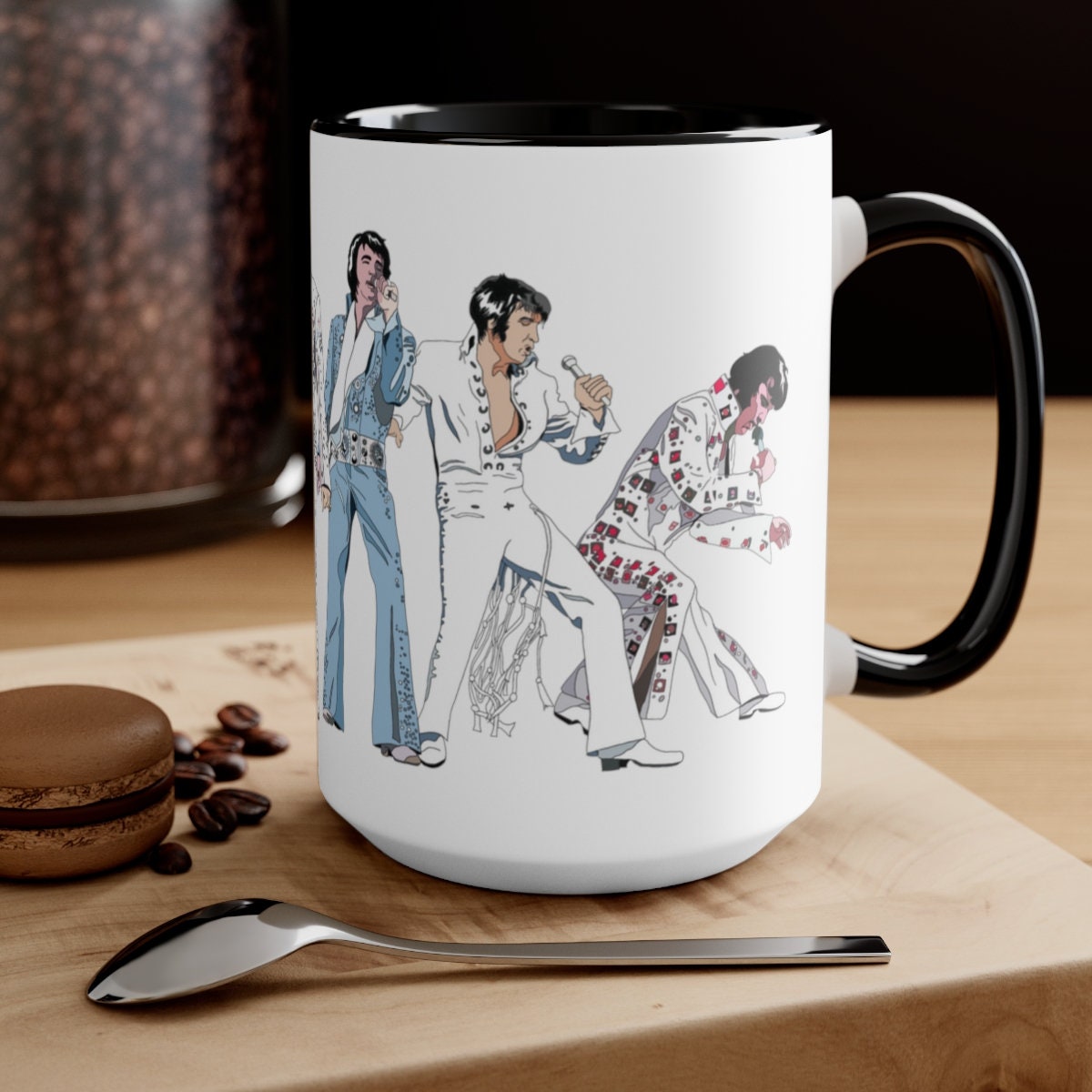 elvis presley austin butler trouble performance lyrics Coffee Mug for Sale  by egleruta