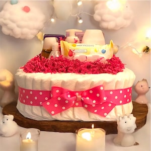 Gift set with Diapers Gift Set for baby gift for newborn centerpieces for baby shower gender reveal gift for baby