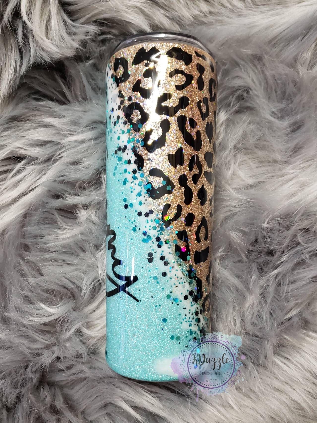 Leopard Iridescent Large Handle Tumblers – Gifted Boutique LLC