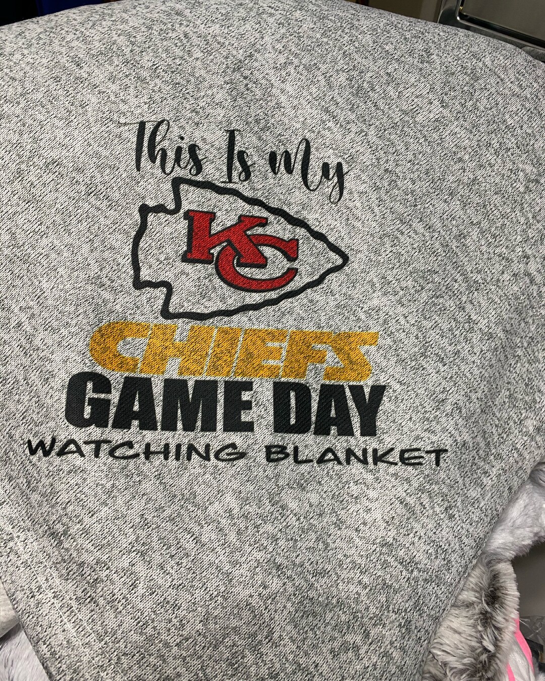 Chiefs Watching Blanket Etsy