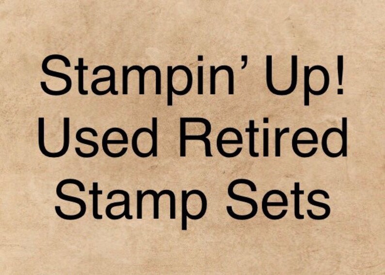 Stampin up Used Retired Stamp Sets Etsy