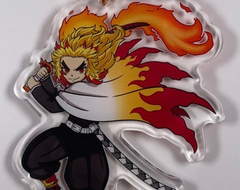 Ciondolo portachiavi Samurai della fiamma dell'assassino del demone