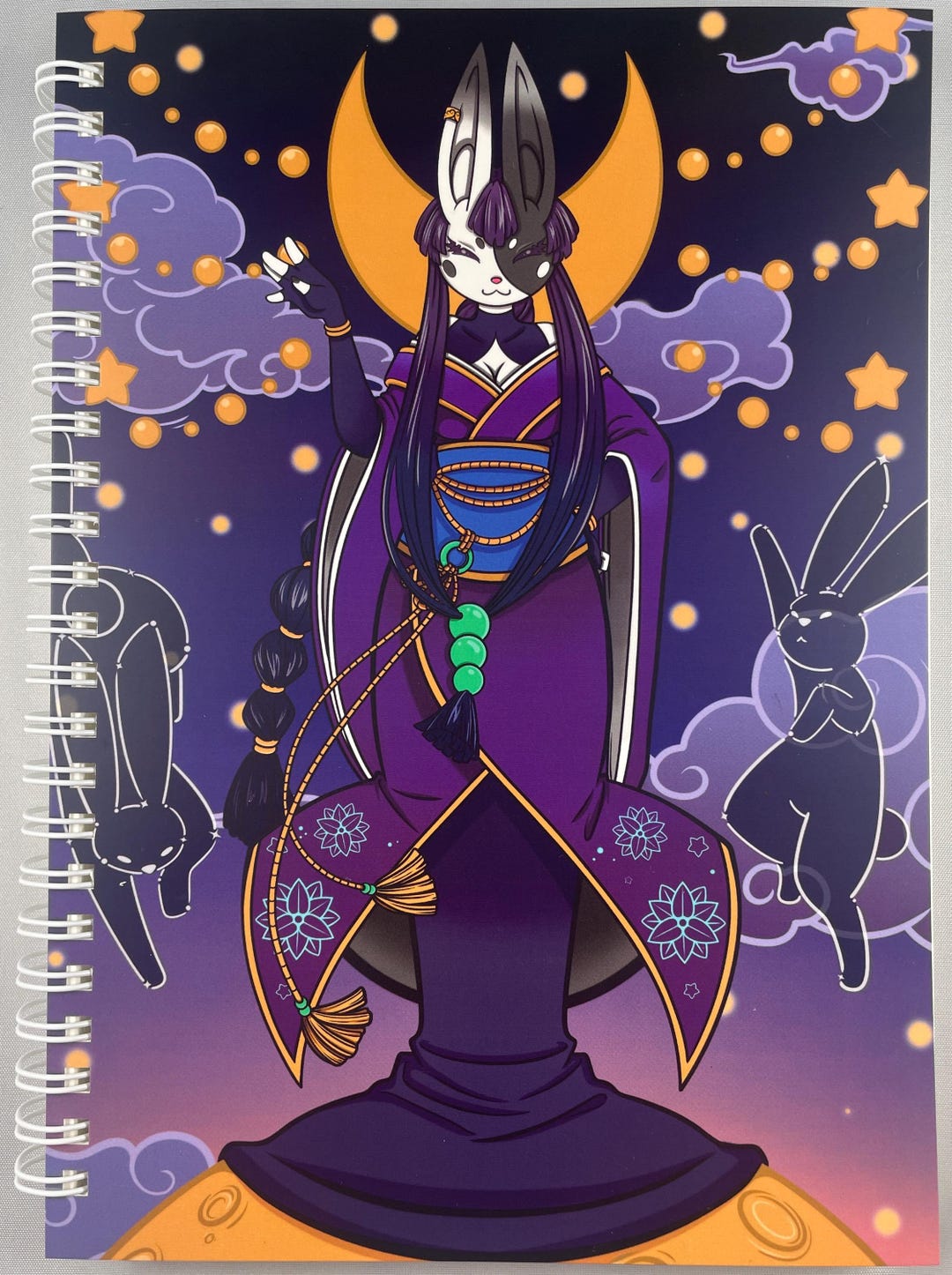 Lunar Rabbit Original Art Spiral Journal Notebook - Etsy