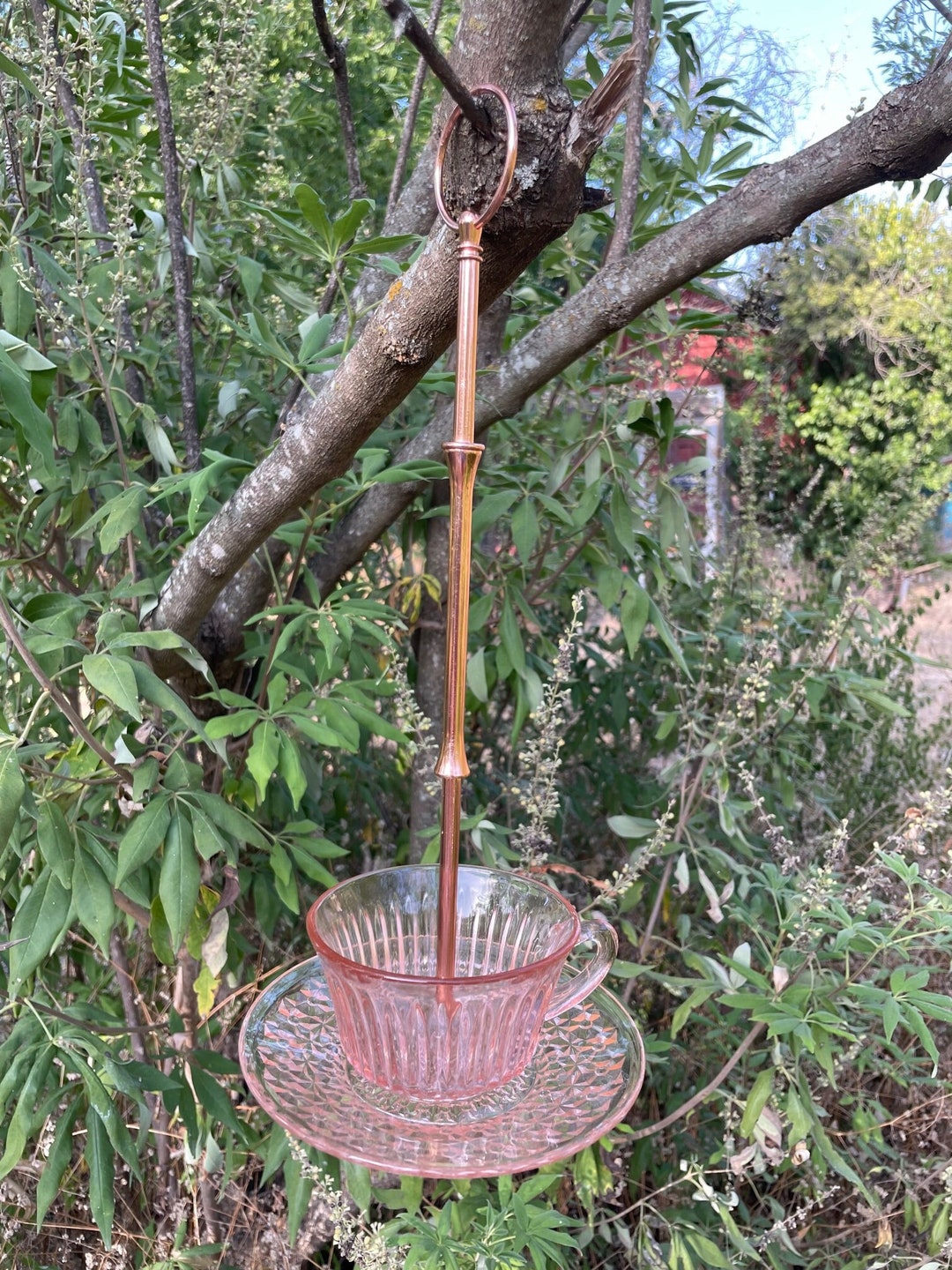 Vintage Teacup Bird Feeder Etsy