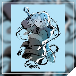 Bbluekyanite&#39;s DTIYS //  Protector //  8x10in Matte Art Print