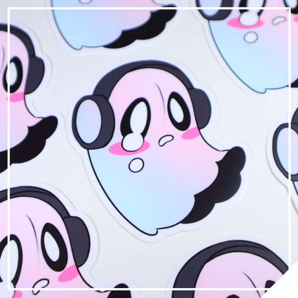 INTERNATIONAL ONLY // Napstablook // 3in Matte Vinyl Sticker