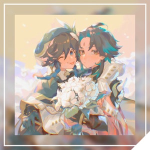 Xiao + Venti Supremacy // 8x8in Matte Art Print