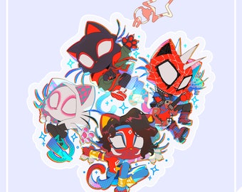 INTERNATIONAL ONLY // PREORDER // Spiderverse Meow Meows // 3in Acrylic Charm