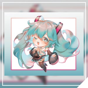 Hatsune Miku // Impresión artística mate de 8 x 10 pulgadas