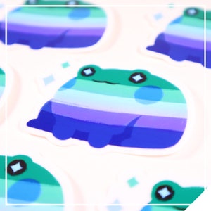 MLM Pride Frog // 2in Matte Vinyl Sticker
