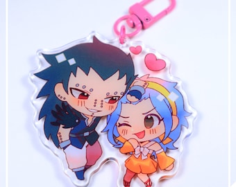 INTERNATIONAL ONLY // Gajeel + Levy // 3in Acrylic Charm