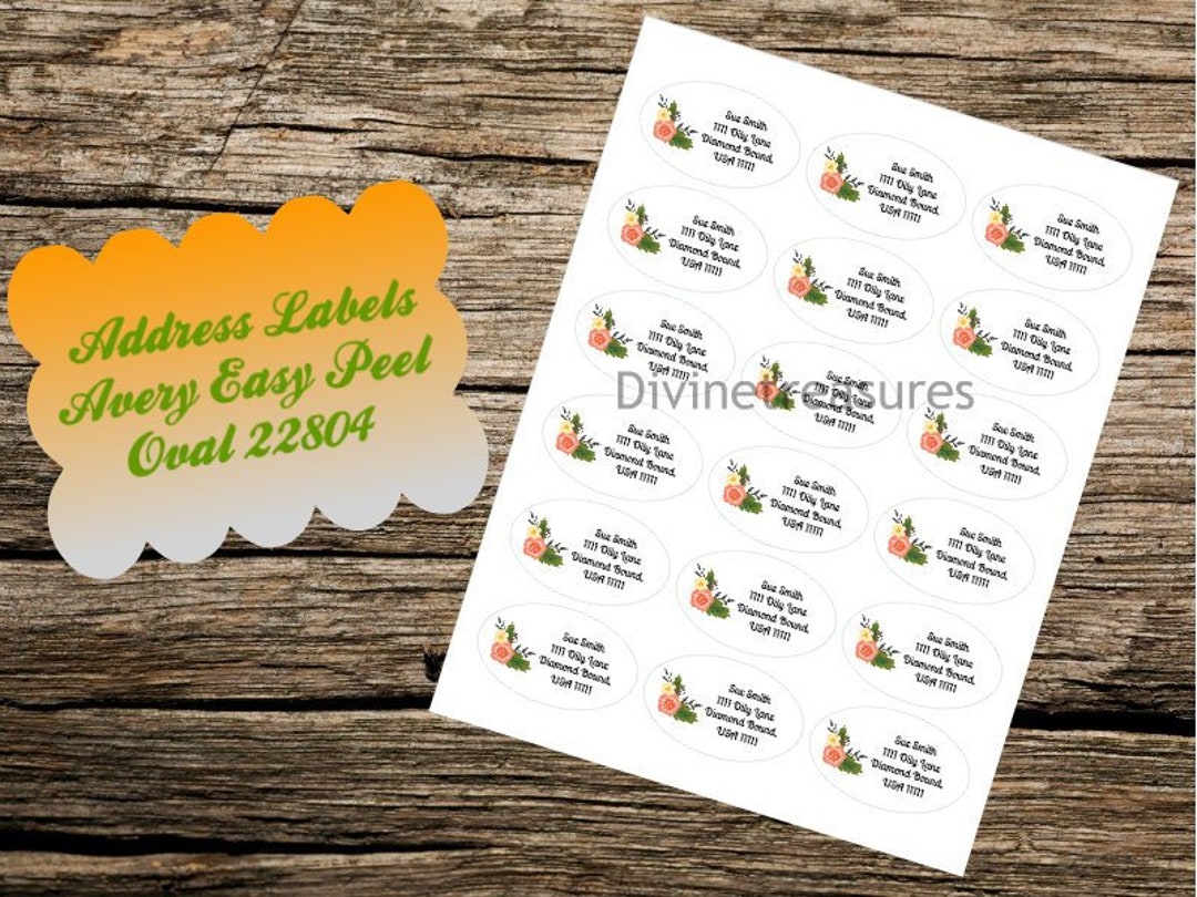 Avery template 22804